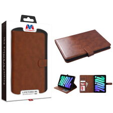 For Apple iPad mini 6 2021 - MyBat MyJacket Wallet Element Series Brown