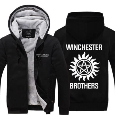 Supernatural Angel Sudadera con Capucha Abrigo Sudaderas Gruesa Prendas de abrigo Hombres Ropa Activa Chaqueta Foto 1 de 4