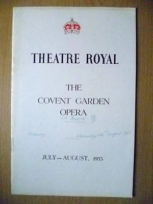 1953 Opera Programme - Aida / La Boheme / The Marriage of Figaro / Gloriana - Image 1 of 4