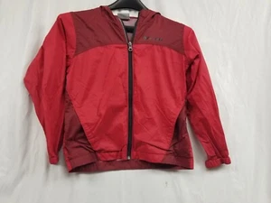 Columbia Hooded Windbreaker Jacket Red Size Small 8 - Picture 1 of 8