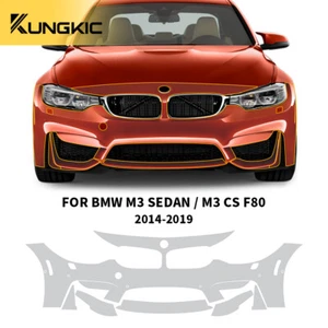 For BMW M3 Sedan CS F80 2014-2019 Front Bumper Precut Paint Protection Film PPF - Picture 1 of 15