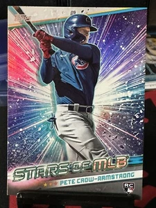 2024 Topps Series 1 PETE CROW ARMSTRONG CROMATO Stars of MLB #SMLB-25 Nuovo di zecca - Foto 1 di 2