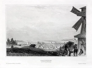 Galitsch bei Kostroma, Russland. Echter Stahlstich um 1850 - Picture 1 of 1