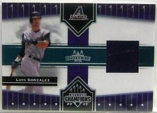 2005 Donruss Champions Impressions Material #139 Luis Gonzalez Jersey T2 /500*