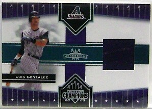 2005 Donruss Champions Impressions Material #139 Luis Gonzalez Jersey T2 /500*