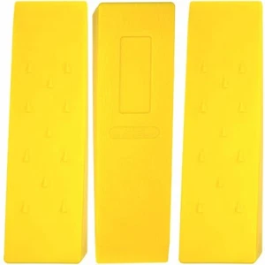 3 Pack 10" Tree Felling Wedge Logging Bucking Falling ABS Plastic (Yellow) - Picture 1 of 8
