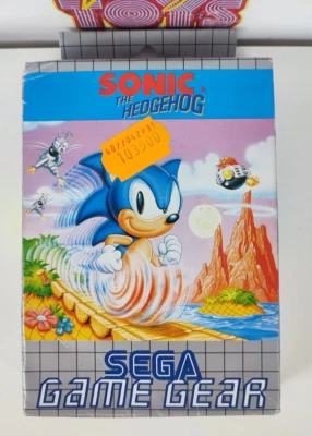 Sonic The Hedgehog Sega Game Gear Mib Deadstock New 1991 Pal Cib Europe - Image 1 of 4