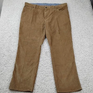 L.L. Bean Pants Mens 42x29 Brown Corduroy Preppy Trousers Outdoor Classic A1 - Picture 1 of 12