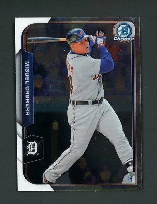 Miguel Cabrera 2015 Bowman Chrome - Detroit Tigers #1 MINT - Image 1 of 2