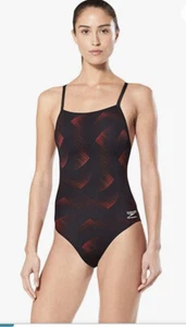 Speedo sportlicher Damen-Badeanzug Einteiler Endurance Fly Back Größe 22/XXS neu mit Etikett - Bild 1 von 5
