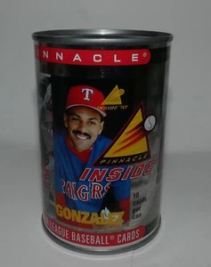 PINNACLE 1997 JUAN GONZALEZ BASEBALL CARDS IN A CAN UNOPENED - Picture 1 of 2