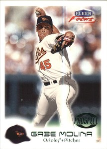 2000 Fleer Focus Masterpiece Mania Orioles Baseball Card #243 Gabe Molina/300