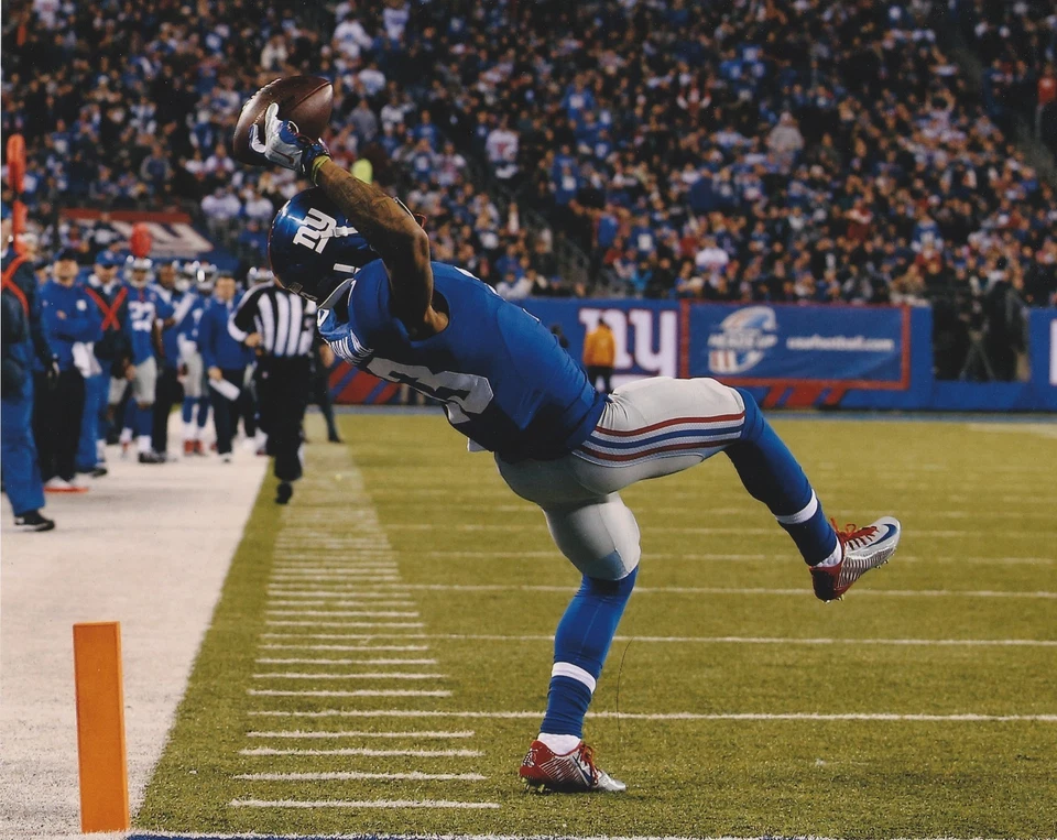 Foto 11x14 ODELL BECKHAM JR NEW YORK GIANTS SIN FIRMAR  Foto 1 de 1