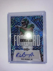 2021 Leaf Flash Football Forward Rookie Auto FF-RBJ RICO BUSSEY JR RC /35 - Picture 1 of 5