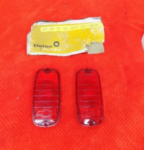 NOS 1960-1966 CHEVROLET GMC PICK-UP G10 VAN REAR TAIL LIGHT LENS SET BOW-TIE - Picture 1 of 3