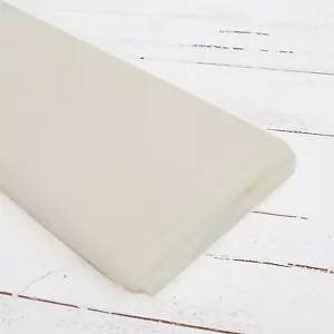 Threadart Premium Soft Tulle Fabric Bolt - 20 Yards by 54" Wide - Ivory - Picture 1 of 9