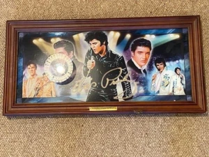 SUPER RARE Elvis Stained Glass Effect Light Up Picture Giorgio Nate *EX* - Picture 1 of 9