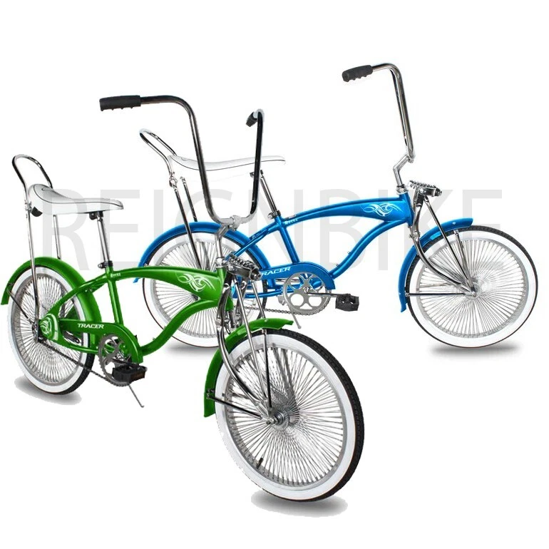 20" Classic Style Lowrider Bike Banana Seat Cruiser Bicycle 140 Spokes Fan Rims - Image 1 of 1