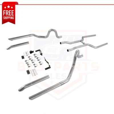 Flowmaster 17107 Header-Back 2.5" Dual Exhaust System for 1964-1972 GM A-Body V8 - Image 1 of 4