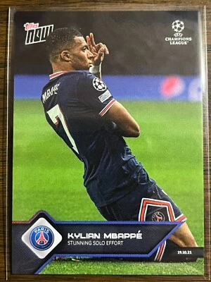 2021-22 Topps Now UEFA UCL #49 Kylian Mbappe Paris Saint-Germain - Image 1 of 2