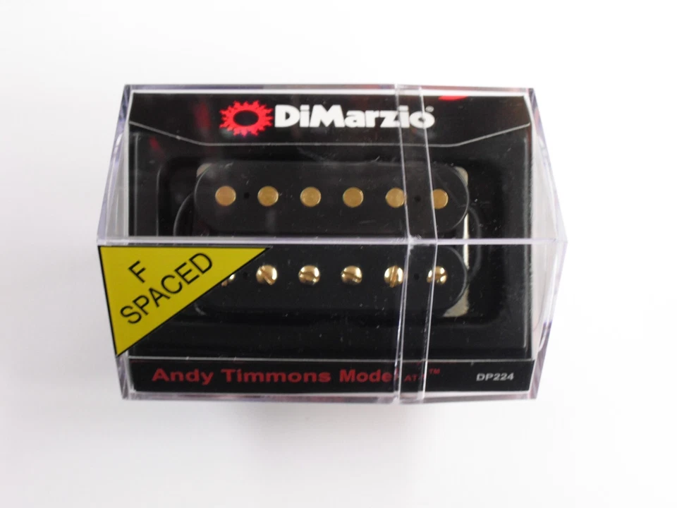 Puente DiMarzio F-espaciado Andy Timmons AT-1 negro con postes dorados DP 224 Foto 1 de 1