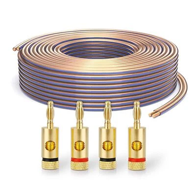 PURELINK 10m Lautsprecherkabel 2x4,0mm² OFC Vollkupfer Hifi Lautsprecher Boxen Kabel Set