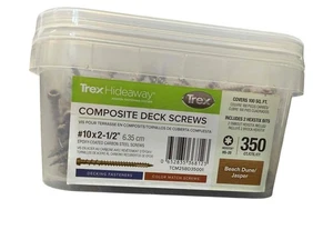 Trex Hideaway Beach Dune Jasper #10 2-1/2" Composite Deck Screw 350 TCM25BD35001 - Picture 1 of 3