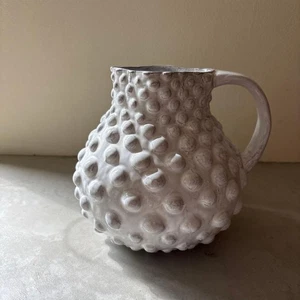 Brocca grande Astier de Villatte Adelaide porcellana bianca unica Francia - Foto 1 di 4