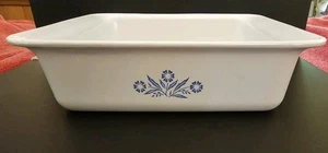 Vintage Corning Ware P-322 8x8x2 teglia da forno fiordaliso senza coperchio - Foto 1 di 9