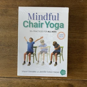 Mindful Chair Yoga Card Deck Sealed 50+ Practices for All Ages Gonzalez Harper - Picture 1 of 5