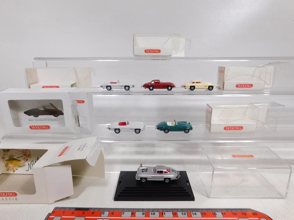 6x Wiking H0 1:87 Modelo MB 300 SL 799 833 Coupé 834 Roadster Top Box #DP682-0.5 Foto 1 de 4