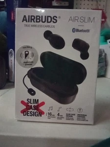 Air Slim AirBuds Auricolari True Wireless (Nero) NUOVI, SPEDIZIONE GRATUITA - Foto 1 di 1