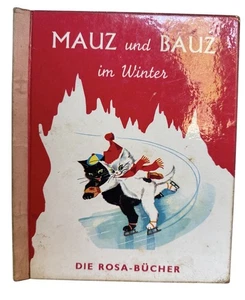 Mauz And Bauz In Winter Vintage German Language Children’s Storybook 1958 - Picture 1 of 13