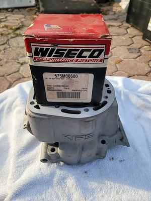 88-04 Kawasaki KX500 cilindro y pistón Wisco forjado estándar Foto 1 de 4