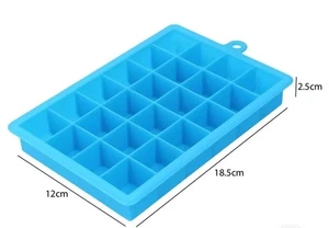 4PCS 24Grids Silicone Ice Cube Tray Lid Mold Maker Tool Square Mould Container - Picture 1 of 2