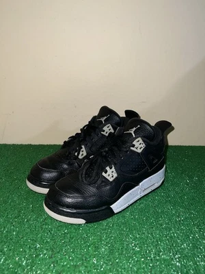 Nike Air Jordan 4 ретро BG GS Oreo черный 2015 408452-003 размер 5Y - Изображение 1 из 4