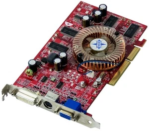 Graphics Card MSI ATI RADEON 9550 256MB RX9550-TD256 MS-8951 AGP - Picture 1 of 2