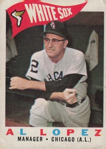 1960 Topps Baseball Card #222 Al Lopez Chicago White Sox (A.L.) Manager - Picture 1 of 2