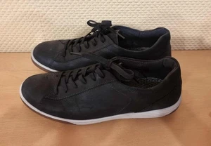 ECCO Schuhe flach Leder Schnürer Sneaker Halbschuhe Schwarz Gr. 42 - Bild 1 von 8
