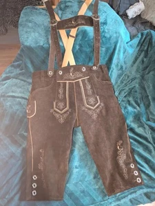 Trachten Kniebundhose Leder - Bild 1 von 2