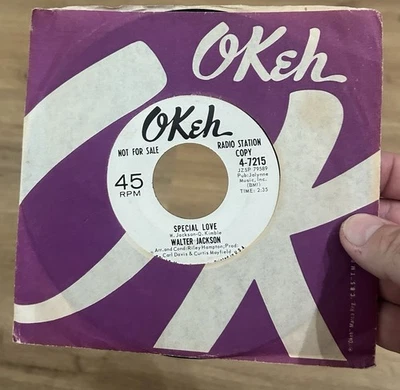 RARE Northern Soul Promo 45 WALTER JACKSON Special Love I’m All Alone OKEH WLP* - Image 1 of 4