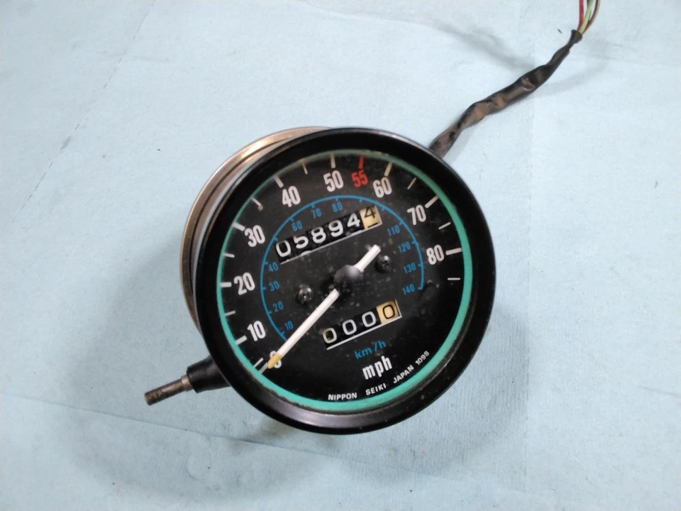 1980-1983 Kawasaki KZ 440 LTD рабочий спидометр одометр 5k миль! Ремень KZ440 - Изображение 1 из 4