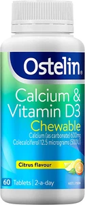 Ostelin Calcium and Vitamin D Chewable - D3 for Bone Health and Immune Suppor... - Picture 1 of 12