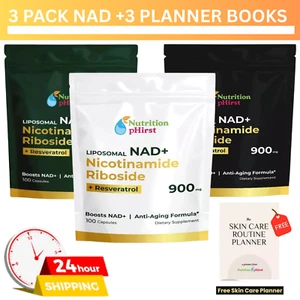 NAD+ Supplement for Anti Aging, Energy, Focus Booster Nicotinamide Riboside 3Pcs - Picture 1 of 22
