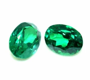 Natürlicher Tsavorit Granat 17,20 ct ovale Form Tansania Paar Edelsteine - Bild 1 von 3