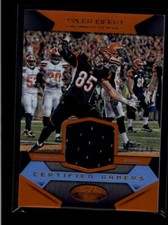 TYLER EIFERT 2016 PANINI CERTIFIED MIRROR ORANGE JERSEY #/149 AG7179