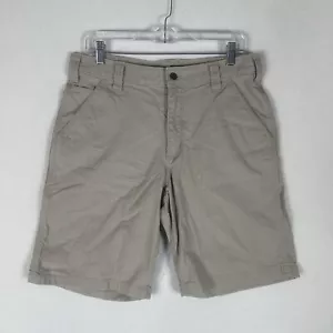 Carhartt Rugged Flex Relaxed Fit Shorts Mens 33 Gray Workwear Casual Mid Rise - Picture 1 of 10