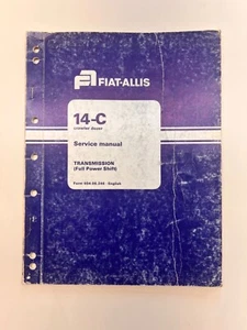 Manual de servicio de transmisión excavadora sobre orugas Fiat Allis 14C - 604.06.246 - Imagen 1 de 4