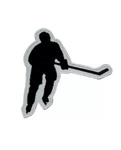 Parche de hockey para jugador de hockey bordado plancha sobre costura parche para ropa 7x7 cm - Imagen 1 de 1