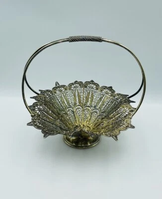 Antiguo cuenco de filigrana Cartier de plata de ley Foto 1 de 4